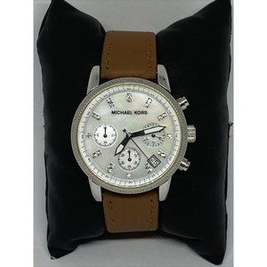 Michael Kors Jet Set MK5020 Women's Brown Leather